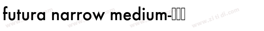 futura narrow medium字体转换